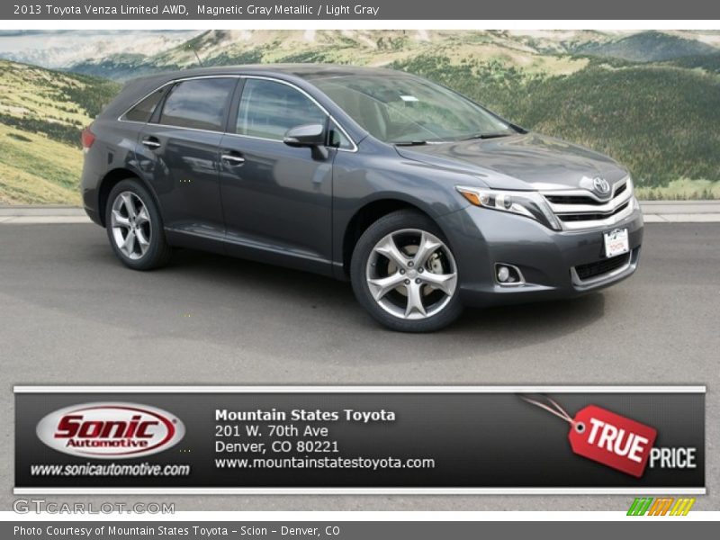 Magnetic Gray Metallic / Light Gray 2013 Toyota Venza Limited AWD