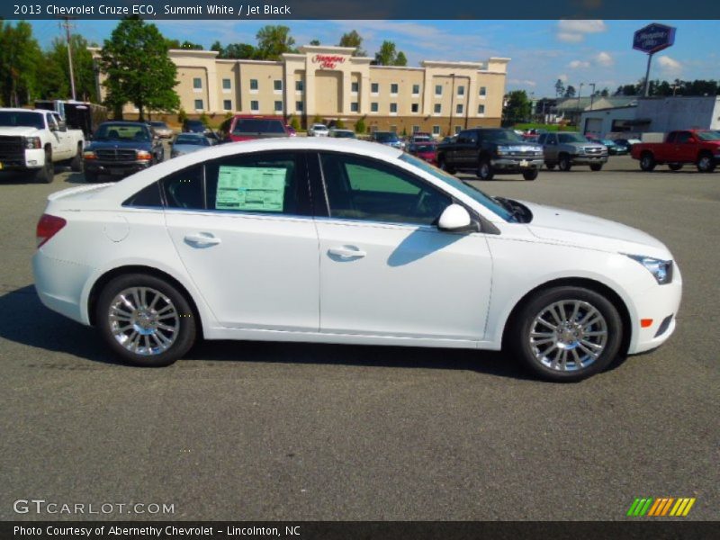 Summit White / Jet Black 2013 Chevrolet Cruze ECO