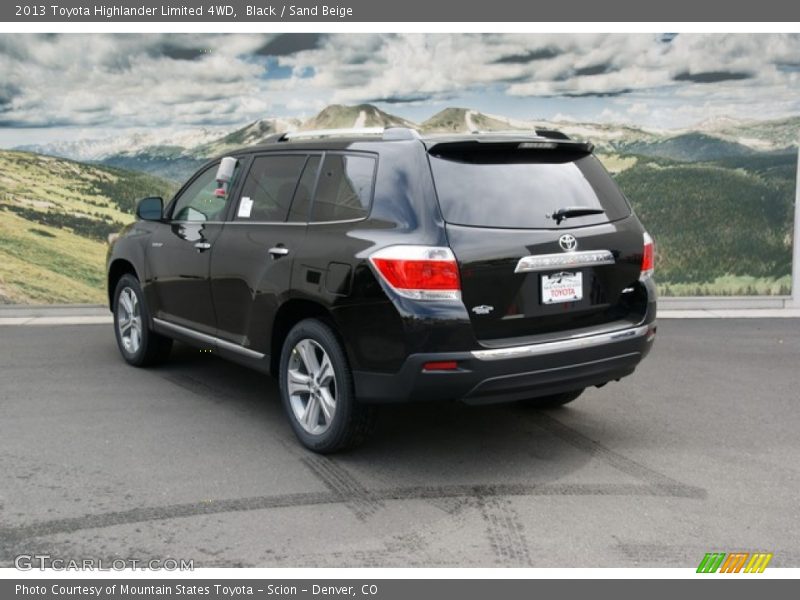 Black / Sand Beige 2013 Toyota Highlander Limited 4WD