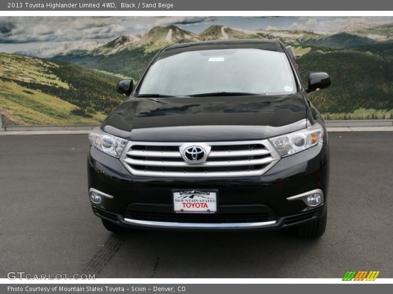 Black / Sand Beige 2013 Toyota Highlander Limited 4WD