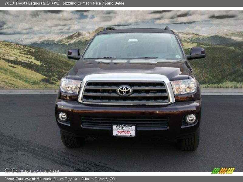 Sizzling Crimson Mica / Sand Beige 2013 Toyota Sequoia SR5 4WD