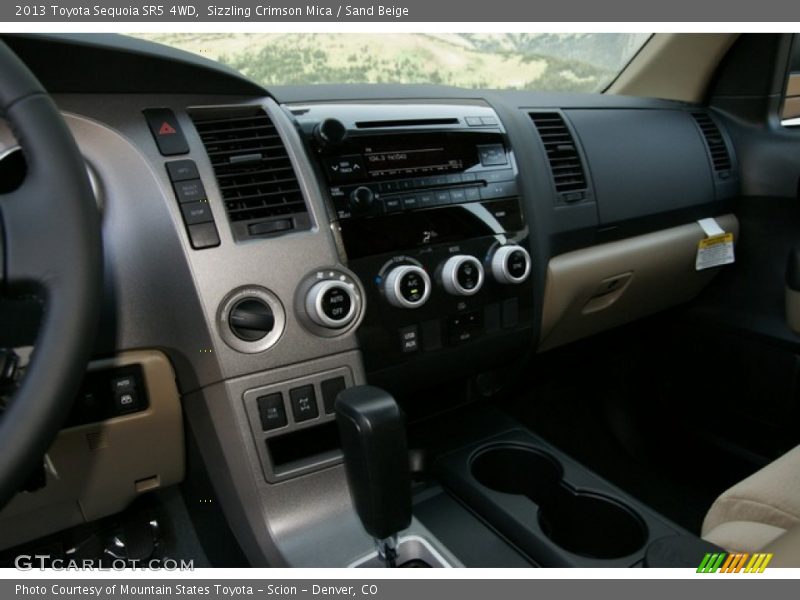 Sizzling Crimson Mica / Sand Beige 2013 Toyota Sequoia SR5 4WD
