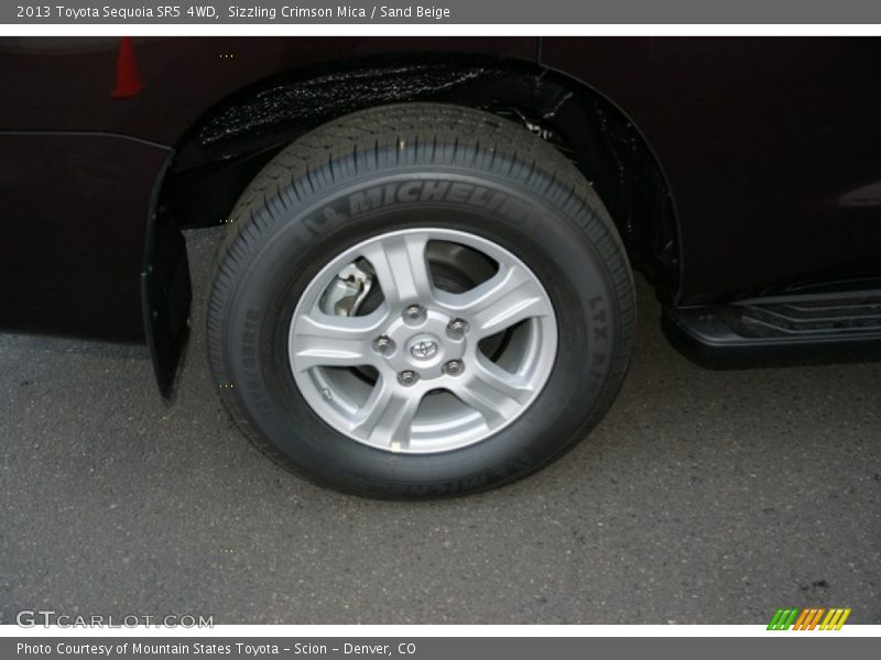 Sizzling Crimson Mica / Sand Beige 2013 Toyota Sequoia SR5 4WD