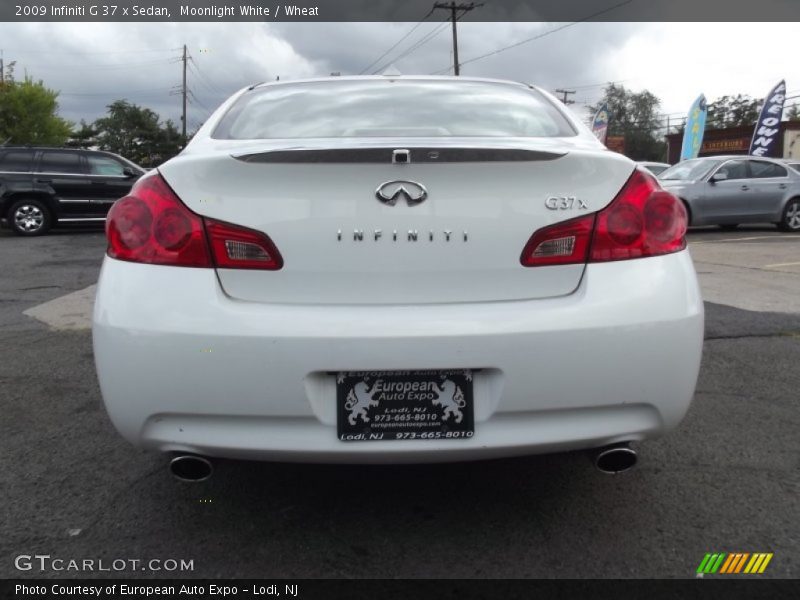 Moonlight White / Wheat 2009 Infiniti G 37 x Sedan