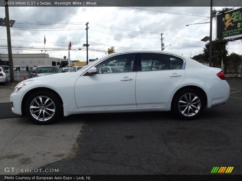 Moonlight White / Wheat 2009 Infiniti G 37 x Sedan