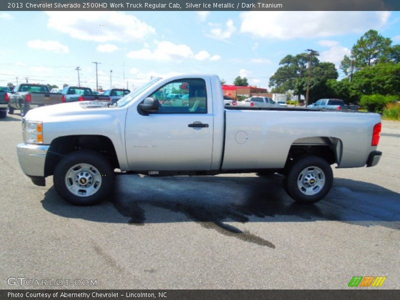 Silver Ice Metallic / Dark Titanium 2013 Chevrolet Silverado 2500HD Work Truck Regular Cab