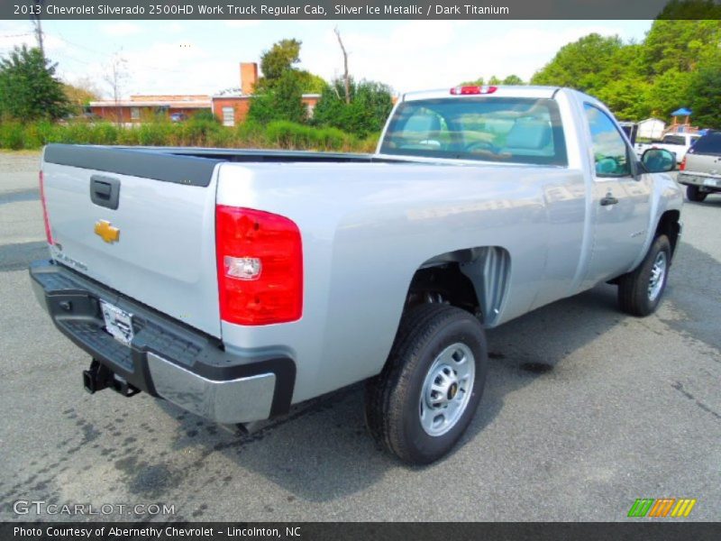 Silver Ice Metallic / Dark Titanium 2013 Chevrolet Silverado 2500HD Work Truck Regular Cab