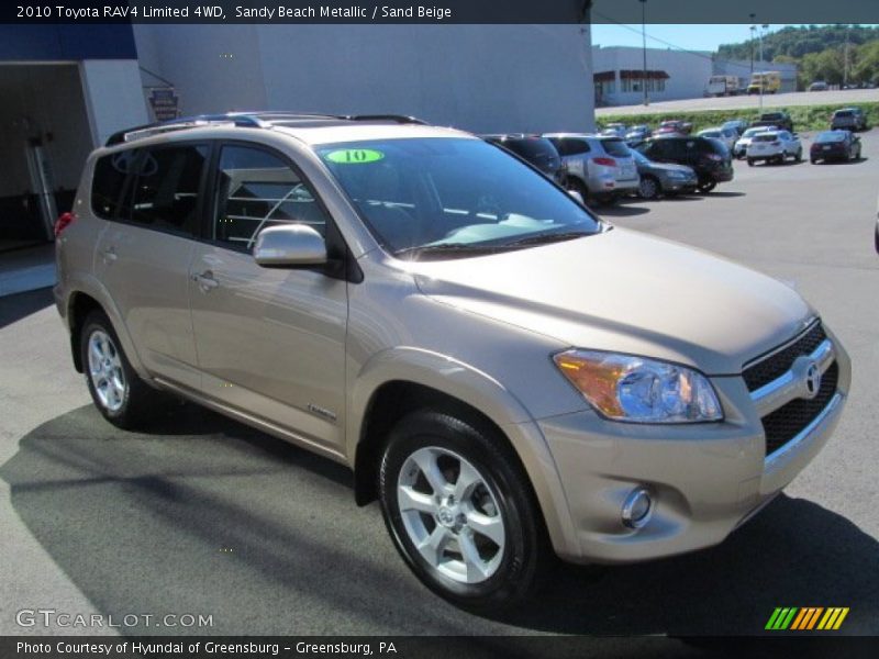 Sandy Beach Metallic / Sand Beige 2010 Toyota RAV4 Limited 4WD