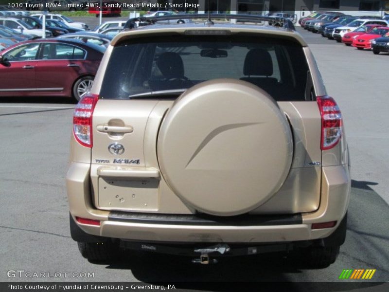 Sandy Beach Metallic / Sand Beige 2010 Toyota RAV4 Limited 4WD