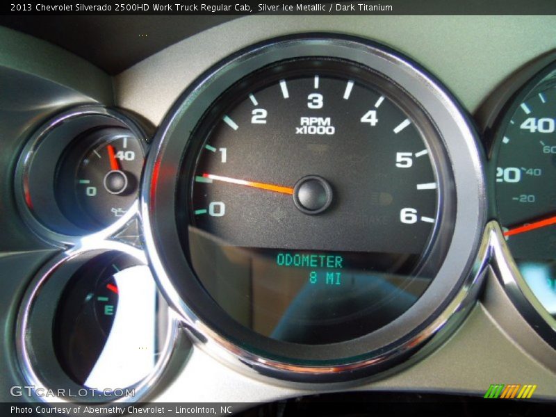 Silver Ice Metallic / Dark Titanium 2013 Chevrolet Silverado 2500HD Work Truck Regular Cab