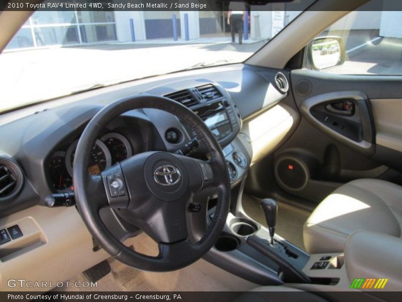 Sandy Beach Metallic / Sand Beige 2010 Toyota RAV4 Limited 4WD