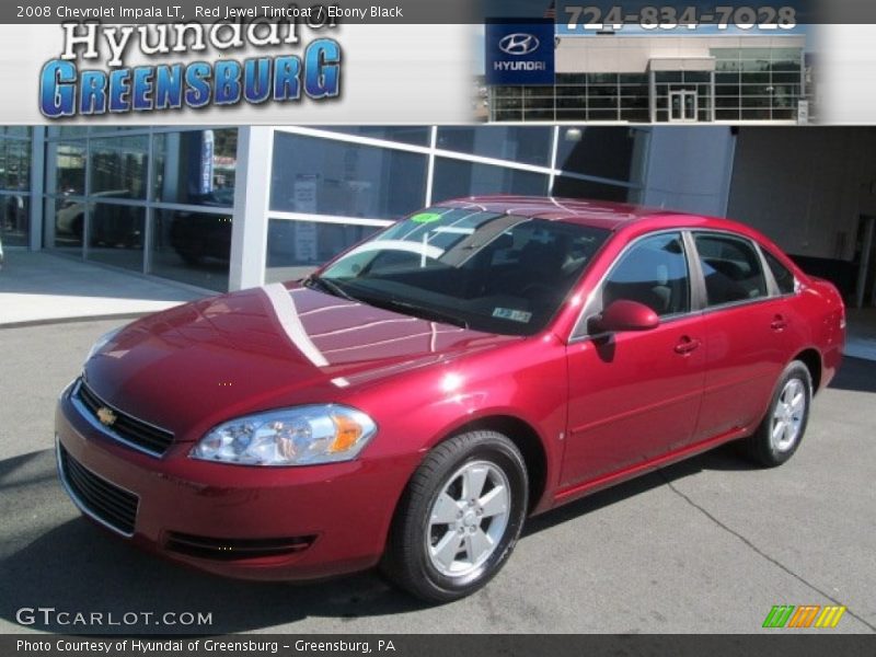 Red Jewel Tintcoat / Ebony Black 2008 Chevrolet Impala LT