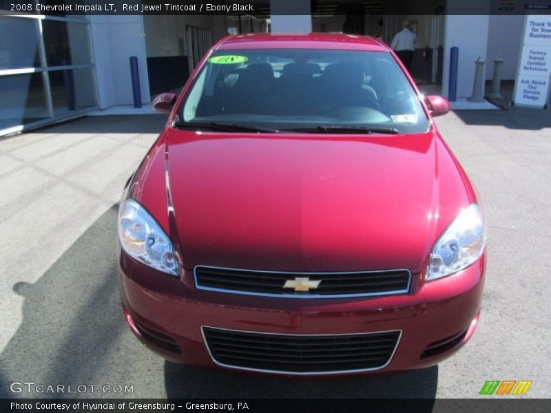 Red Jewel Tintcoat / Ebony Black 2008 Chevrolet Impala LT