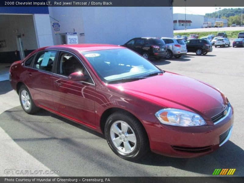 Red Jewel Tintcoat / Ebony Black 2008 Chevrolet Impala LT