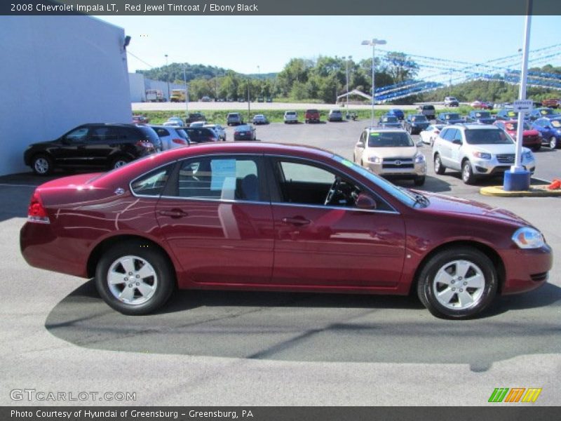 Red Jewel Tintcoat / Ebony Black 2008 Chevrolet Impala LT