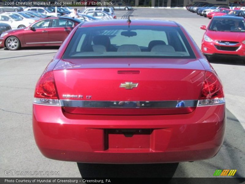 Red Jewel Tintcoat / Ebony Black 2008 Chevrolet Impala LT