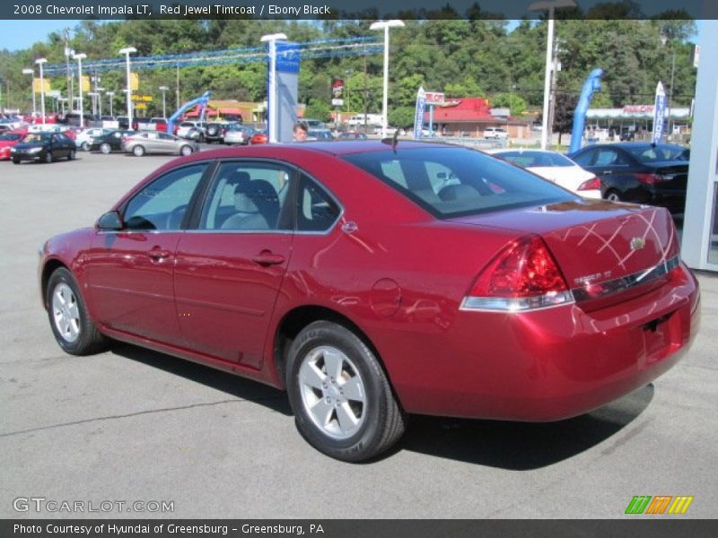 Red Jewel Tintcoat / Ebony Black 2008 Chevrolet Impala LT