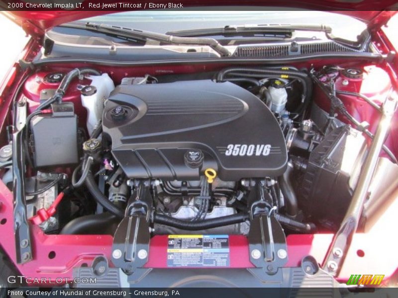 Red Jewel Tintcoat / Ebony Black 2008 Chevrolet Impala LT