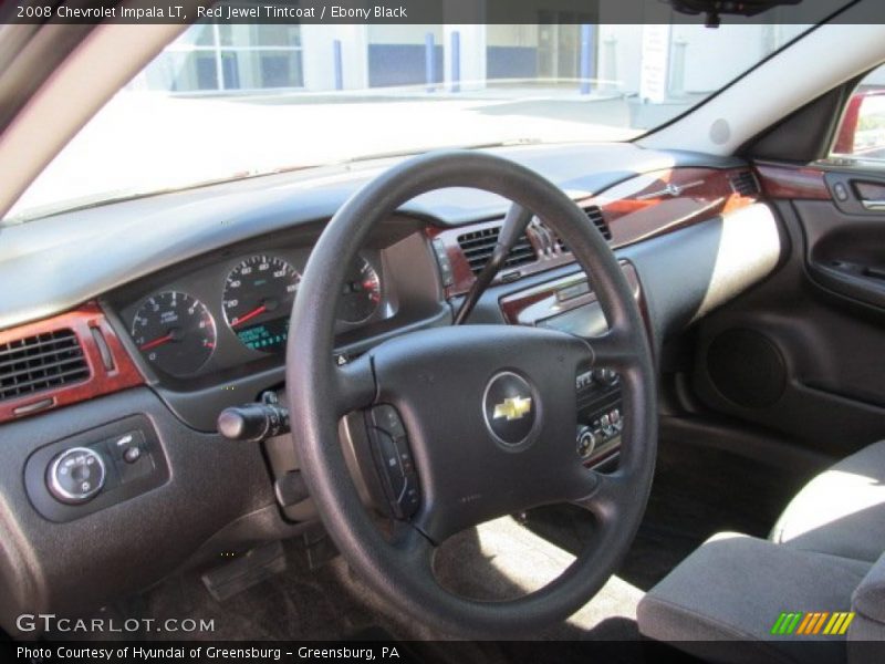 Red Jewel Tintcoat / Ebony Black 2008 Chevrolet Impala LT