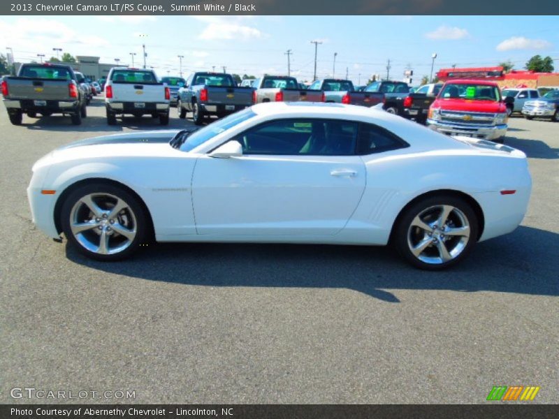 Summit White / Black 2013 Chevrolet Camaro LT/RS Coupe