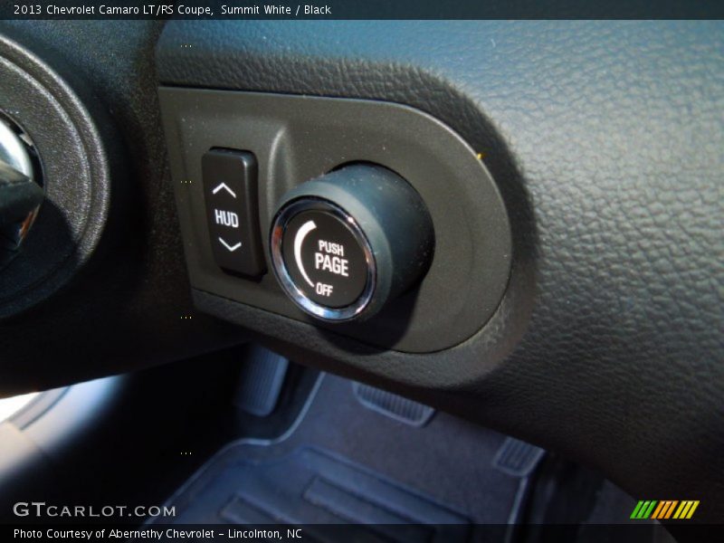 Controls of 2013 Camaro LT/RS Coupe