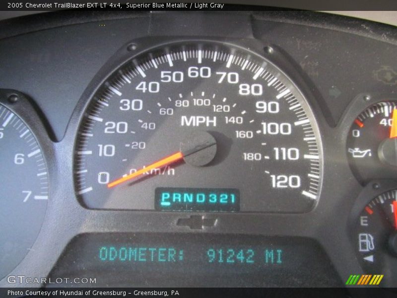 Superior Blue Metallic / Light Gray 2005 Chevrolet TrailBlazer EXT LT 4x4