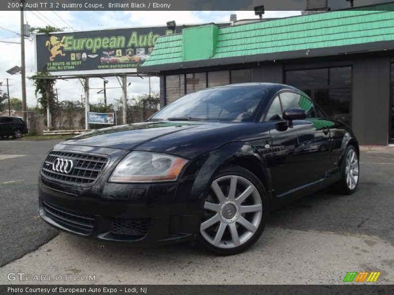 Brilliant Black / Ebony 2004 Audi TT 3.2 quattro Coupe
