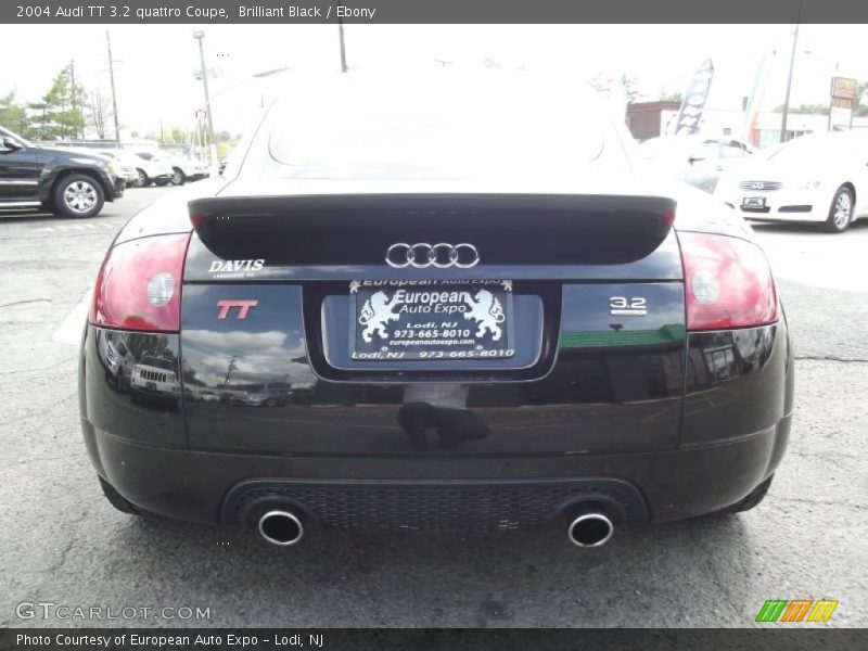 Brilliant Black / Ebony 2004 Audi TT 3.2 quattro Coupe