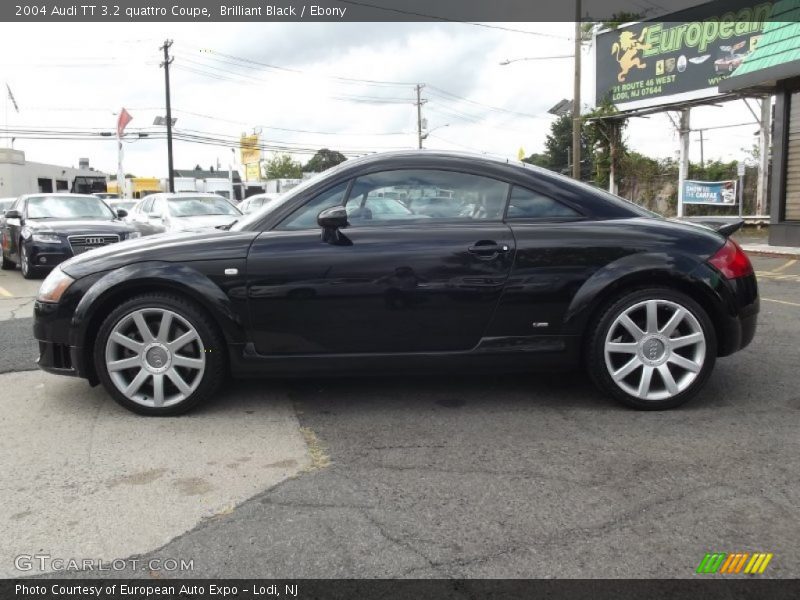 Brilliant Black / Ebony 2004 Audi TT 3.2 quattro Coupe