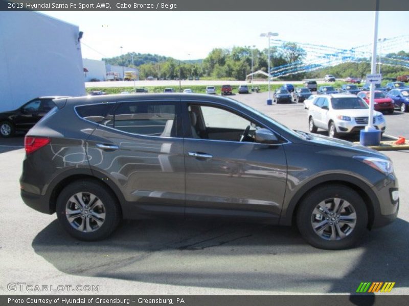 Cabo Bronze / Beige 2013 Hyundai Santa Fe Sport AWD