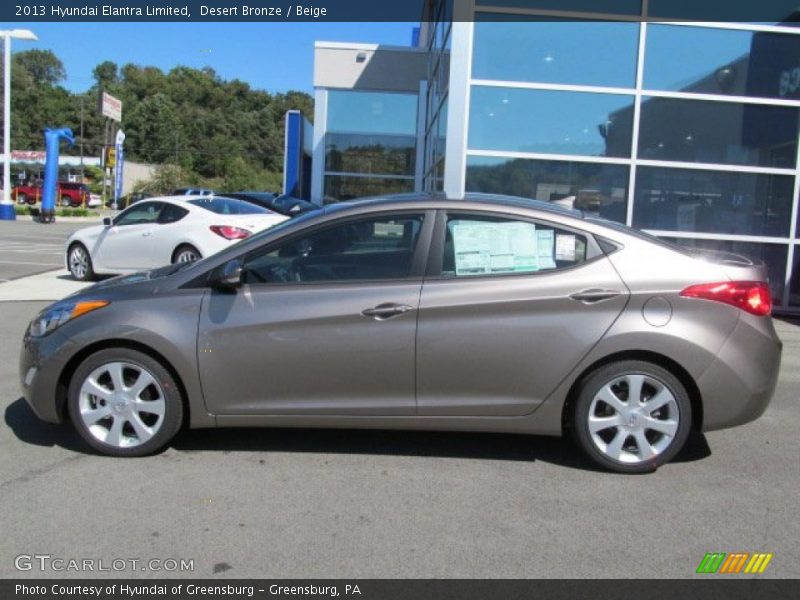 Desert Bronze / Beige 2013 Hyundai Elantra Limited