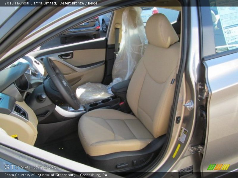 Desert Bronze / Beige 2013 Hyundai Elantra Limited