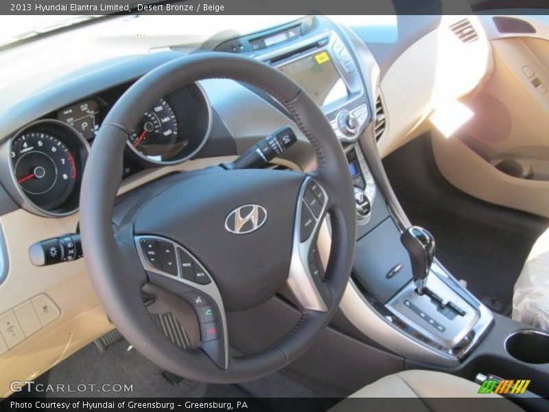 Desert Bronze / Beige 2013 Hyundai Elantra Limited