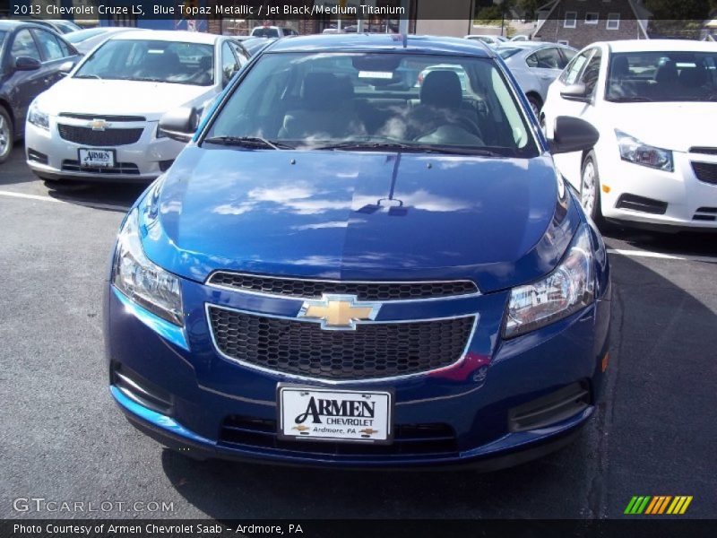 Blue Topaz Metallic / Jet Black/Medium Titanium 2013 Chevrolet Cruze LS