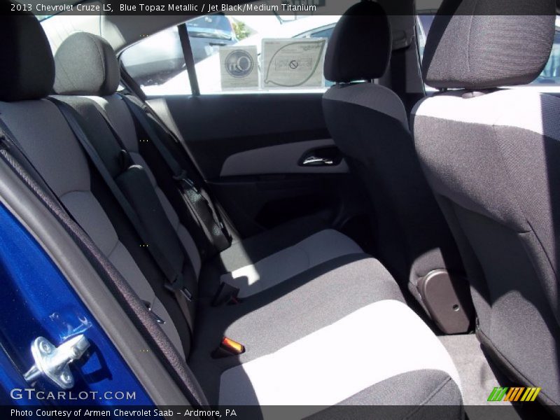 Blue Topaz Metallic / Jet Black/Medium Titanium 2013 Chevrolet Cruze LS
