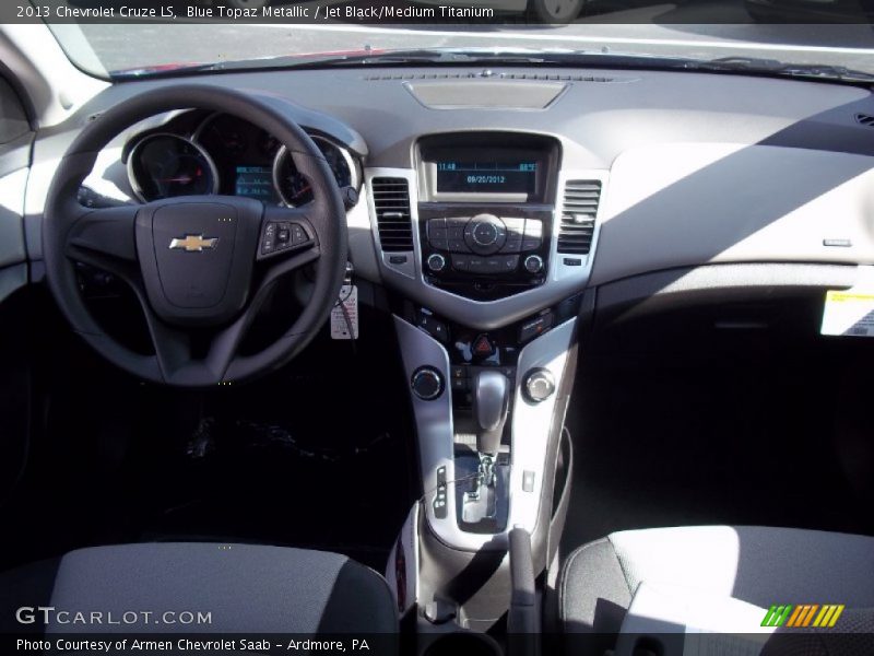 Blue Topaz Metallic / Jet Black/Medium Titanium 2013 Chevrolet Cruze LS
