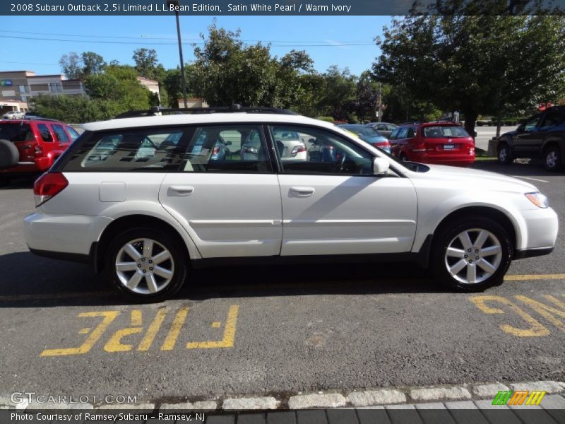 Satin White Pearl / Warm Ivory 2008 Subaru Outback 2.5i Limited L.L.Bean Edition