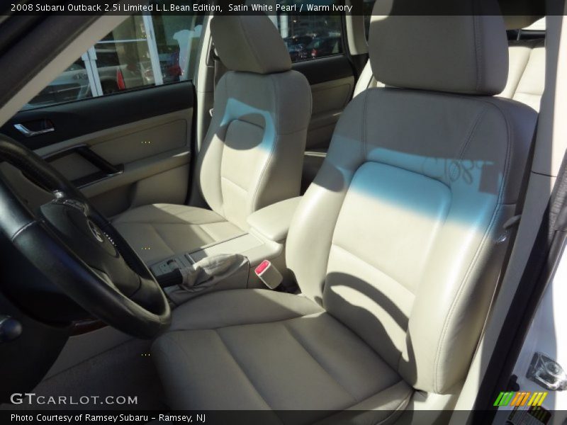 Satin White Pearl / Warm Ivory 2008 Subaru Outback 2.5i Limited L.L.Bean Edition