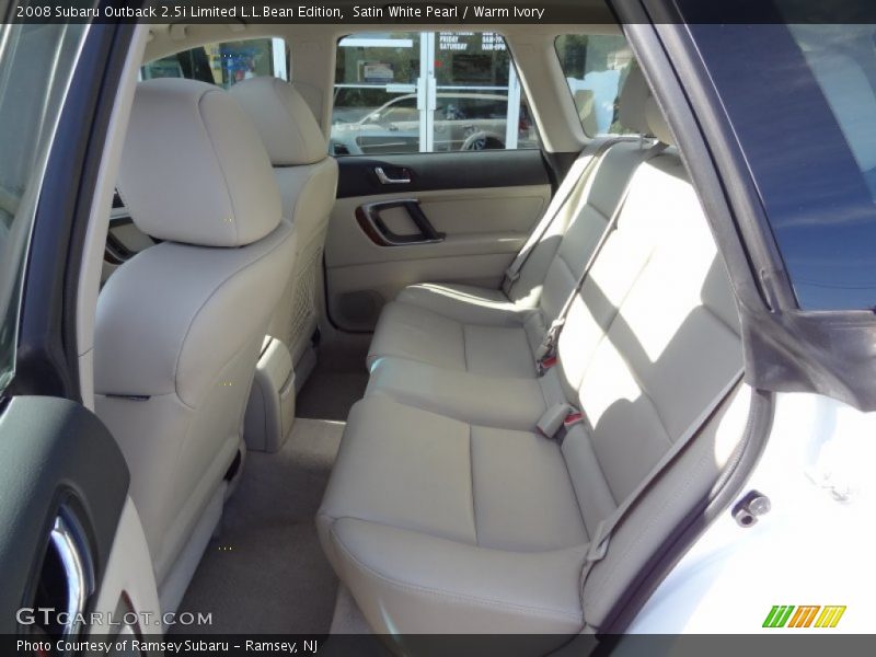 Satin White Pearl / Warm Ivory 2008 Subaru Outback 2.5i Limited L.L.Bean Edition