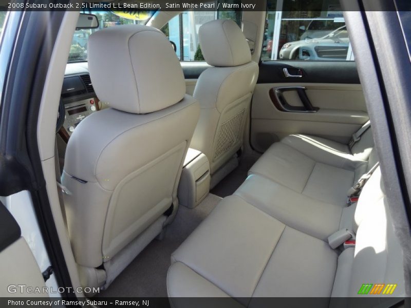 Satin White Pearl / Warm Ivory 2008 Subaru Outback 2.5i Limited L.L.Bean Edition