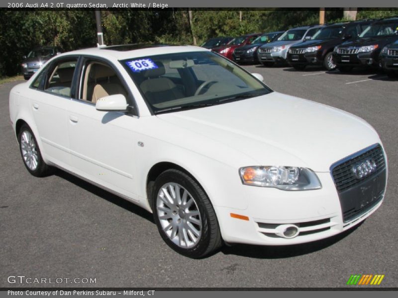 Arctic White / Beige 2006 Audi A4 2.0T quattro Sedan