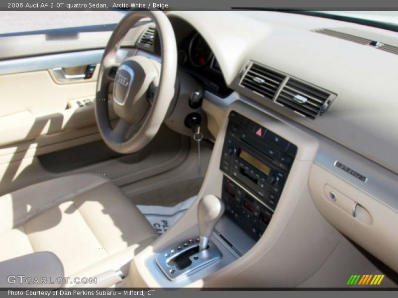 Arctic White / Beige 2006 Audi A4 2.0T quattro Sedan