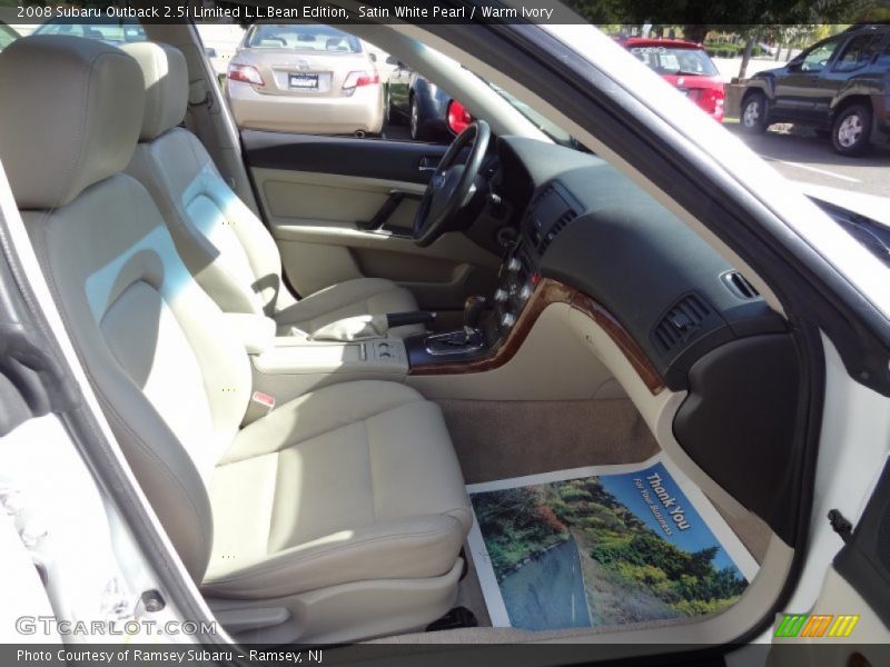 Satin White Pearl / Warm Ivory 2008 Subaru Outback 2.5i Limited L.L.Bean Edition