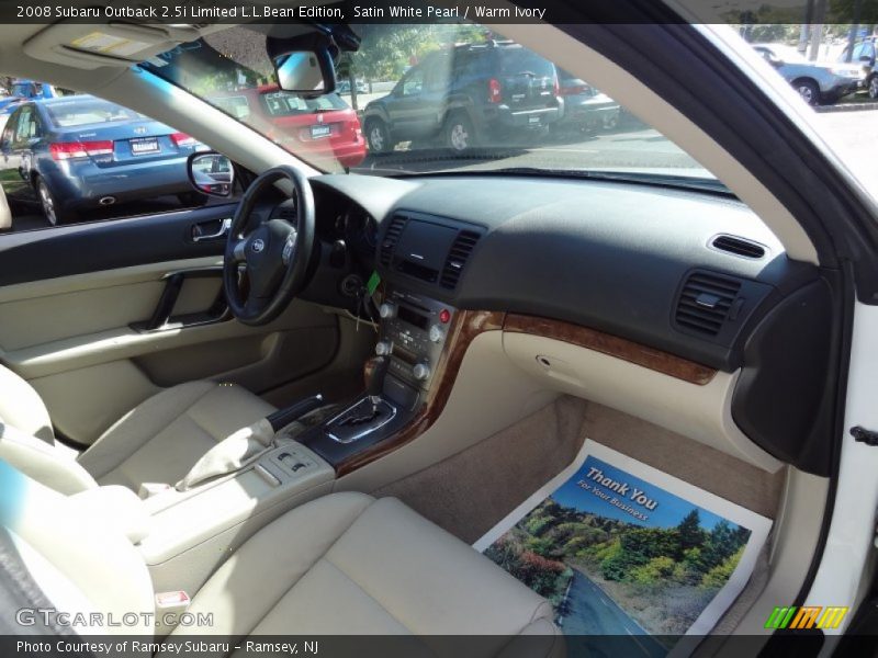 Satin White Pearl / Warm Ivory 2008 Subaru Outback 2.5i Limited L.L.Bean Edition