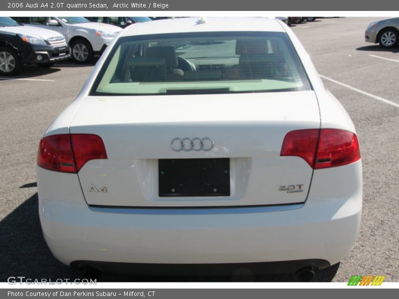 Arctic White / Beige 2006 Audi A4 2.0T quattro Sedan