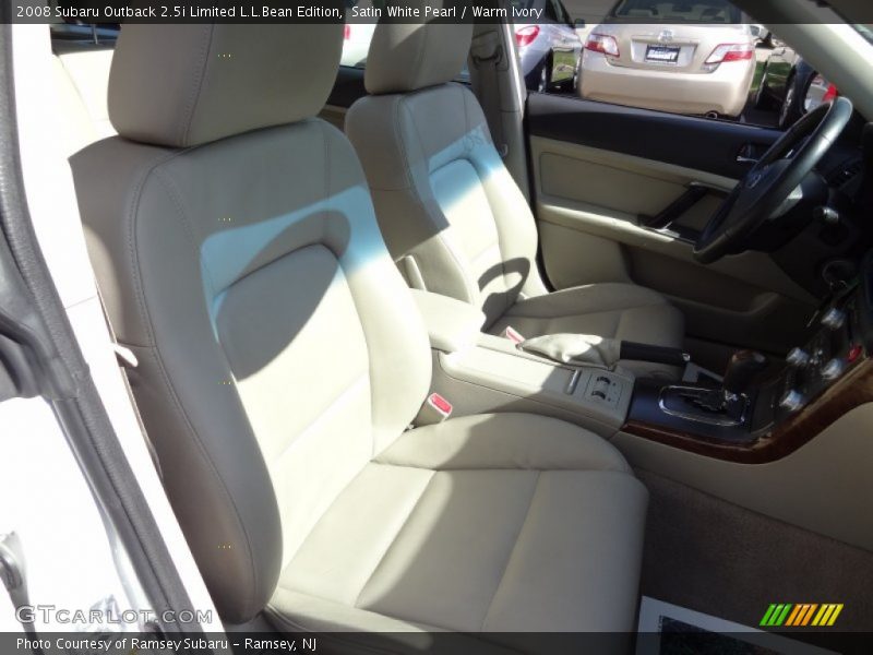 Satin White Pearl / Warm Ivory 2008 Subaru Outback 2.5i Limited L.L.Bean Edition