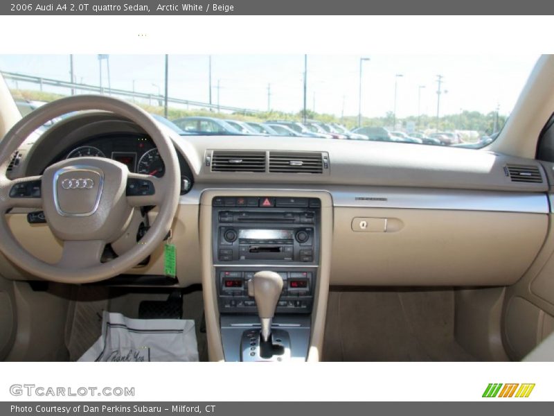 Arctic White / Beige 2006 Audi A4 2.0T quattro Sedan