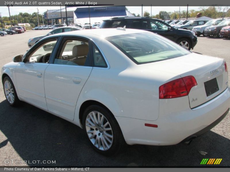 Arctic White / Beige 2006 Audi A4 2.0T quattro Sedan