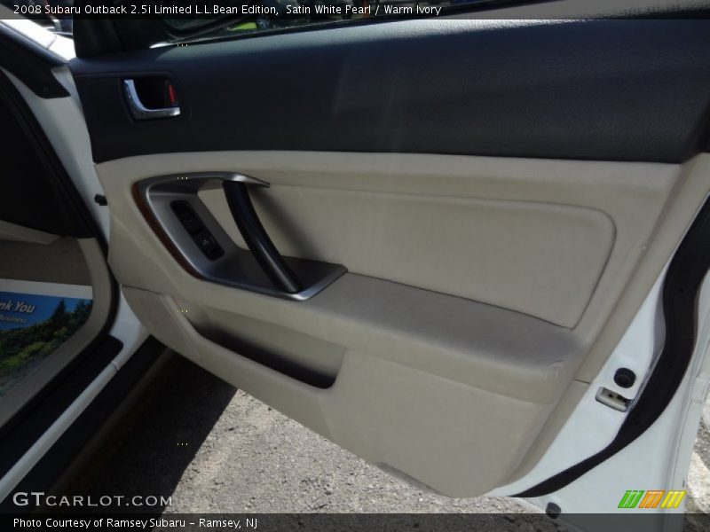 Satin White Pearl / Warm Ivory 2008 Subaru Outback 2.5i Limited L.L.Bean Edition