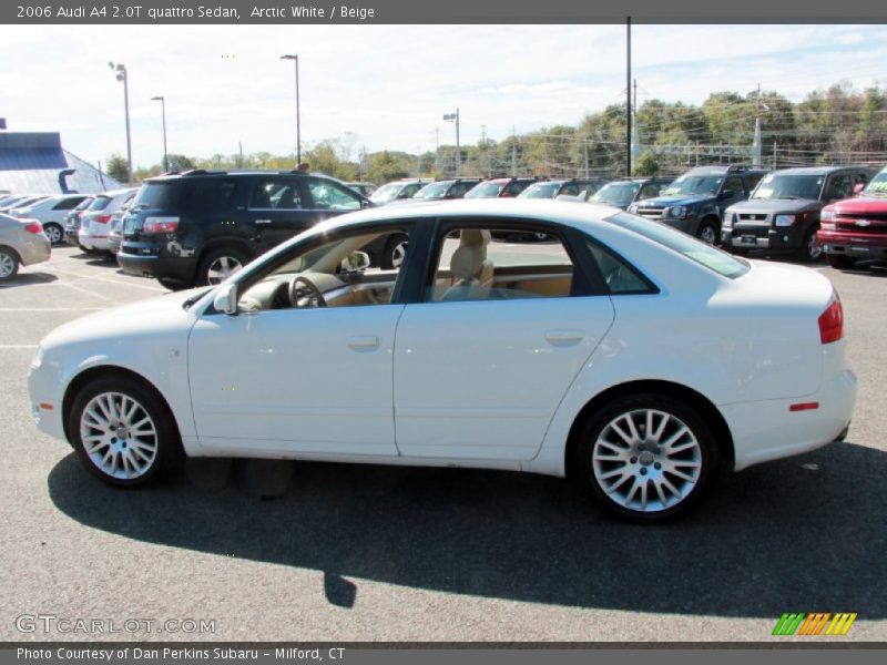 Arctic White / Beige 2006 Audi A4 2.0T quattro Sedan